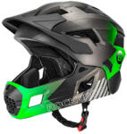 ROCKBROS Casca de bicicleta pentru copii Rockbros TS-61 10110061004 cu protectie detasabila pentru barbie, Marime M (54-57cm), Verde (RKB5907769382314)