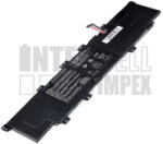 ASUS VivoBook S300C Series 4000 mAh 3 cella fekete notebook/laptop akku/akkumulátor utángyártott (IC012521-08)