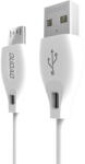 Dudao Cablu de Date & Incarcare Micro-USB, 2.4 Amperi, 2 metri, Alb (6970379611692)