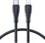 JOYROOM USB C - Lightning 20W Surpass Series cable for fast charging and data transfer 0.25 m black (S-CL020A11) (6956116711214)