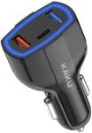  Incarcator auto cu incarcare rapida Qualcomm Quick Charge 3.0, 20W, cu 2 porturi USB si 1 port Type-C, Negru