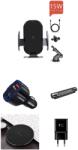E-smartgadget Set 5 buc : Incarcator car Automatic SMART sensor, fast wireless chargers universal, 15W, New model