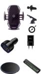 E-smartgadget Set 5 buc, Incarcator car Automatic sensor, super fast wireless chargers 15W, e-smartgadget®, samsung S10, 10+, s9+, Note10, 10+, 9, 8