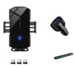 quandes Set 3 buc, Suport Auto cu incarcare Wireless 15W, Smart sensor, QNDS-5S, universal, Samsung, IPhone, xiaomi
