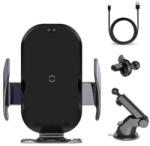 Efox Incarcator wireless auto 15W, fast charge, clips, ventuza cu brat reglabil