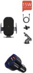 E-smartgadget Incarcator Car, Automatic Sensor, fast wireless chargers 15W, , pentru iphone 11, 11promax, xs, xsmaxSamsung s10.10+, note10, 10+, prindere ventilatie + Fast car chargers 12v/3.5A