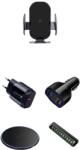 E-smartgadget Set 5 buc, Incarcator Wireless Auto 15W, iPhone 11, 11pro, 11promax, samsung, S20, S10, Note10, +Incarcator Wireless Fast Charging Pad 15W + Adaptor fast charger 18W, + Adaptor auto fast 7A, +car parc