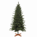 HOMCOM Brad de Crăciun artificial 180 cm cu bază pliabilă din lemn, deschidere automată, verde | Aosom Romania (83C-294V00GN)