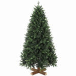 HOMCOM Brad de Crăciun artificial, 180 cm, cu 2419 vârfuri de crenguță PE & PVC, sistem pliat, verde | Aosom Romania (83C-286V01GN)