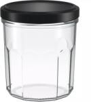Weck Befőttesüvegek fekete csavaros tetővel 320 ml, 6 db-os készlet, szögletes