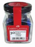 Faber-Castell Cartuse cerneala, 30 bucati, ambalaj borcan, albastru (FC185528)