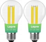 Lepro 100094-WW-EU-2 Bec LED cu filament, soclu E27, 7, 2 W (100 W), 1521 lm, 2700 K, Clasa A, pachet de 2 bucati (100094-WW-EU-2)