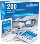 TYPEC Set 200 Șervețele Umede pentru Curățat Ochelari, Lentile Optice, Ecrane și Monitoare, Ambalate Individual, Fără Urme