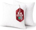 TYPEC Set 2 Perne Decorative Flowen 50x50 cm, Umplutură Hipoalergenică și Anti-Acarieni, Huse Matlasate Detașabile cu Fermoar, pentru Canapea și Pat