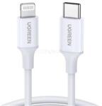 UGREEN iPhone 14 Plus / 14 Pro Max / 14 Pro UGREEN US171 adatkábel Type-C - lightning, 100cm, FEHÉR (UGREEN_10493) (UGREEN_10493)
