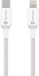 Tactical STITCH THREAD FONOTT SZÖVET USB-C/LIGHTNING GYORSTÖLTŐ ADATKÁBEL 3A 27W 2m FEHÉR (8596311283444) - mediaplaza