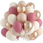 JoyVibe Rózsaszín Léggömb Szett 60 db, Rózsaszín Bézs Ópink Sárgabarack Champagne Arany Lufi Születésnapra, Babyshowerhez, Esküvőre, Évfordu