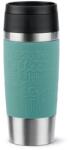 emsa N20210 Travel Mug Classic Termosz 0, 36 liter Petrol Kék Rozsdamentes Acél 360° Ivónyílás Szivárgásmentes Mosogatógépben Mosható (N20210)