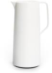 emsa Motiva N41704 termosz kancsó, 1 literes, Quick-Press zár, 12 óra meleg, 24 óra hideg, üvegpalack, fehér, skandináv design, Made in Germ (N41704)