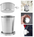 PerfectHome Összecsukható rozsdamentes pohár, 150 ml (11900)