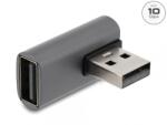 Delock Adaptor USB-A 10 Gbps 60W unghi 90 grade T-M Aluminiu, Delock 67428 (67428)