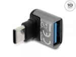Delock Adaptor USB-C 10 Gbps la USB-A unghi 90 graded T-M, Delock 67425 (67425)