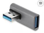 Delock Adaptor USB-A 10 Gbps 60W unghi 90 grade T-M Aluminiu, Delock 67429 (67429)