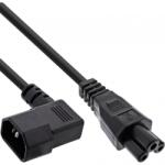 InLine Cablu alimentare C14 la C5 unghi/drept 2m Negru, InLine IL16751A (IL16751A)