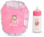 Corolle Előke és cumisüveg tejjel játékbabának Bib & Magic Milk Bottle Mon Grand Poupon Corolle 36-42 cm babának 24 hó-tól (CO141790)