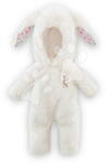 Corolle Overál otthonra Bunny Plush Onesie Ma Corolle fehér fülekkel 36 cm játékbabára (CO213200)