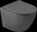 INVENA Tavro, fali WC-csésze 490x360x350 mm + WC-ülőke, QFS, szürke, INV-CE-71-007-Y (INV-CE-71-007-Y)
