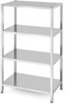 Hendi Raft de depozitare din inox HENDI Kitchen Line cu 4 polițe, cu șuruburi, 1000 × 600 mm Raft
