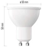 EMOS LED izzó Classic MR16, GU10, 7 W (60 W), 800 lm, meleg fehér, dimmelhető, 3000K, 230V, CRI>80, EMOS, ZQ8E42D (ZQ8E42D)