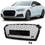  AUDI A5 F5 2016-2020 lakkozott fekete RS stílusú hűtőrács (1-2 apró karc)