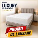 Ralex Pucioasa Saltea LUXURY 7 ZONE MEMORY - 30cm, 140x200 cm, Alb (RLX19) (400.383-160128) Saltea