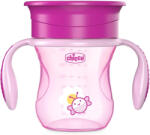 Chicco Perfect 360 itatópohár fogantyúval 200 ml rózsaszín 12m+