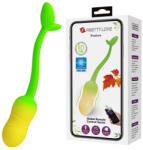 APP SERIES Pretty Love Vibrációs tojás App vezérlés, 12 funkció USB töltés zöld-sárga