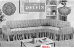 DELFIN Huse Elastice Pt Coltare De 5 Locuri, 350-450cm, Jacquard, Cod TRC61