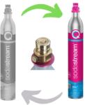 SodaStream Cseregáz, szódagép RÓZSASZÍN cserepatron az üres SodaStream CQC CO2 palackok cseréjéhez (42005027)