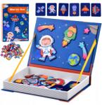 AAA Mágneses építőkockák Oktató puzzle Kozmosz Játékkönyv 3+ Puzzle (Układanka magnetyczna motyw kosmosu)