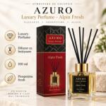 Azuro Odorizant Cameră Azuro Alpin Fresh Luxury Perfume, Difuzor cu Bețișoare, Parfum Ambiental Fresh, 100 ml