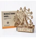  Musical Ferris Wheel zenélő óriáskerék 3D fa mechanikus puzzle, 183 db-os (LG911)