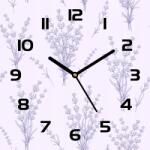 Coloray Üveg falióra Illusztráció levendula virágok 30x30 cm (pl-zsk-30x30-TD-269)
