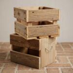 Antik-Holz Fa Dekorációs Doboz Régi Fa Rusztikus 35x35x26 cm (Skrzyna_rusty_mała)