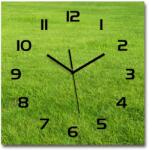 TULUP Nagy üveg falióra nappaliba Zöld fű 60x60cm (pl_zsk_60x60_f_141153462)