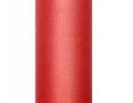 PartyDeco Tüll sima, piros, 0, 3 x 9m (TIU30-007)