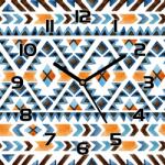 Coloray Szép üveg falióra Boho etnikai motívumok 30x30 cm (pl-zsk-30x30-TD-354)
