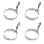 WAS Set 4 Inele Inox Oua Prajite si Clatite 10 cm - Forme Bucatarie HoReCa (1422100)