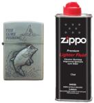  Bricheta Tip Zippo, 3d Relief, Metalica, Peste Si Lichid Zippo 125 Ml P4 (DLMGG-325) Bricheta