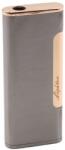  Bricheta Gri Cu Buton Auriu, Antivant, Reincarcabila (DLMGG-3575) Bricheta